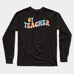 Back To School Teacher Squad Groovy Gt Teacher Long Sleeve T-Shirt